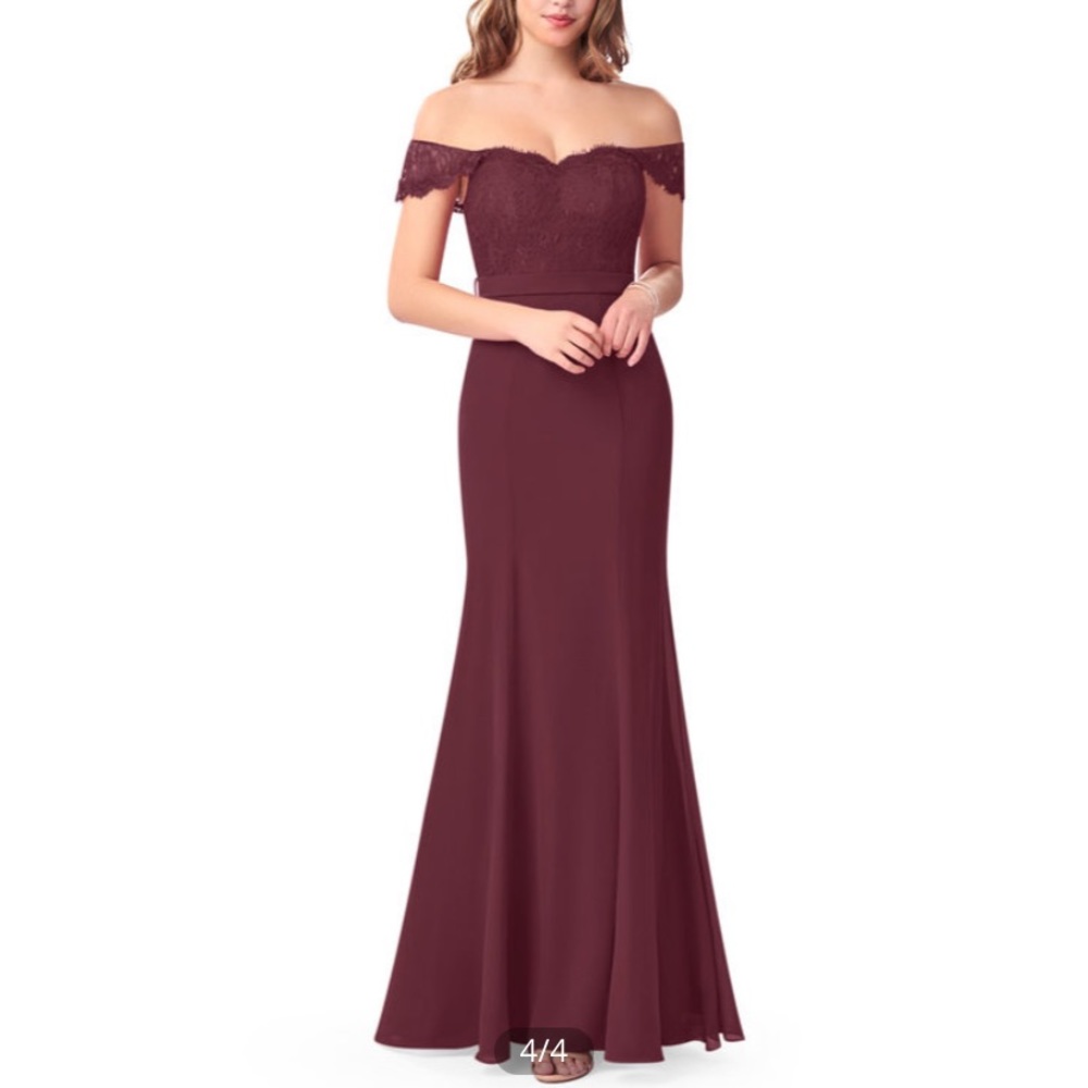 Azazie Violetta dress in Cabernet A0